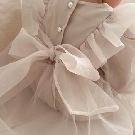即納　Agnes Organza rompers