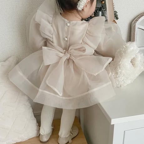 即納　Agnes Organza rompers