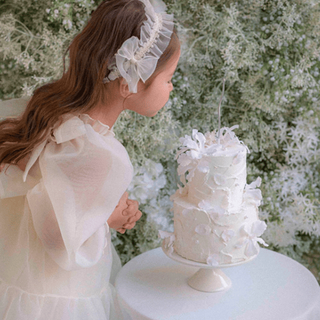 【即納】　　Shiny Organza Pleated Hairddress