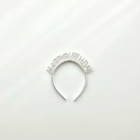 Happybirthday pearl kachūsha(ハッピーバースデーパールカチューシャ)