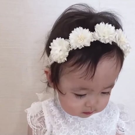 Flower lace hair band