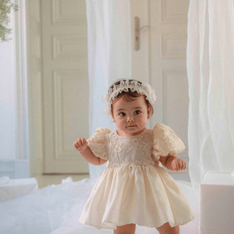 【即納】　　Shiny Organza Pleated Hairddress