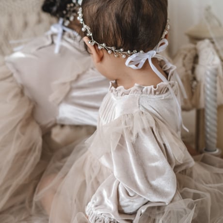 silver flower decoration headdress