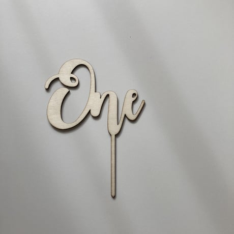One-year cake topper