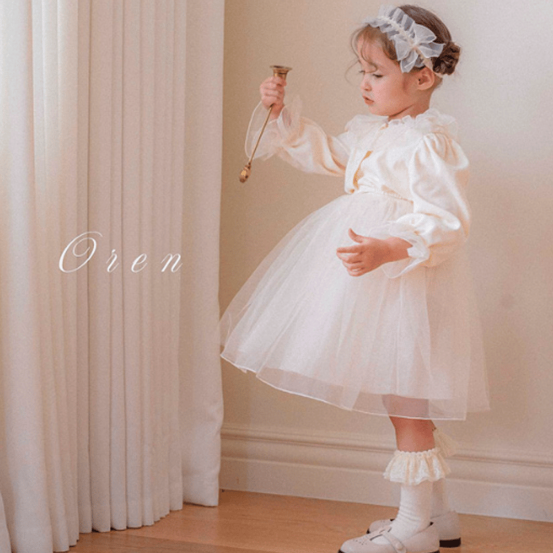 OREN ベビードレス ワンピース OREN Charmant cardigan + one-piece set | novel.