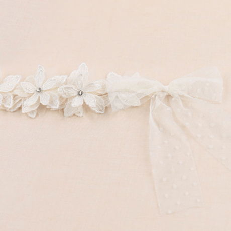 shiny flower hair band