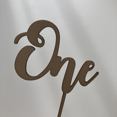 One-year cake topper