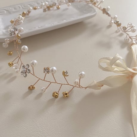Gold  flower decoration headdress