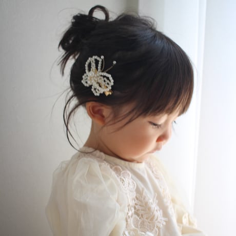 Butterfly Pearl Pin