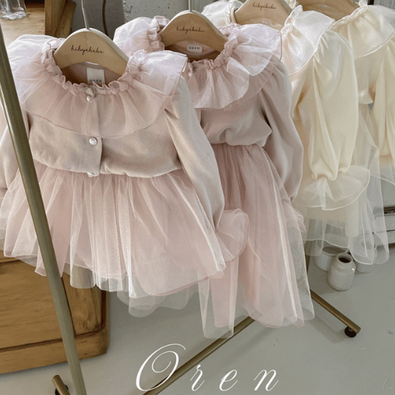 OREN Charmant cardigan + one-piece set | novel.