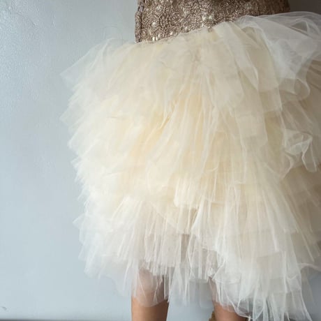 Champagne gold tutu dress(シャンパンゴールドチュチュドレス)