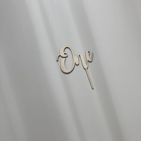 One-year cake topper