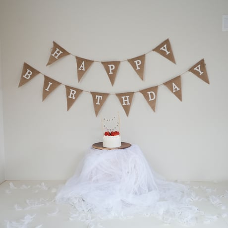 Triangle Happy Birthday  garland