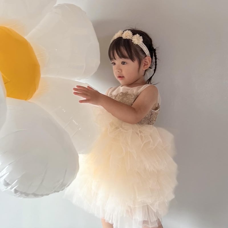 Champagne gold tutu dress(シャンパンゴールドチュチュドレス Champagne gold tutu dress(シャンパンゴールドチュチュドレス