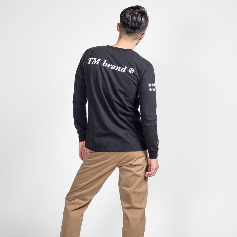 A16644 極美品 Y-3 21AW クラシックロゴ ロンT 黒 M 1点モノ クロムハーツ オールド モデル ダガー ロンT ブラック