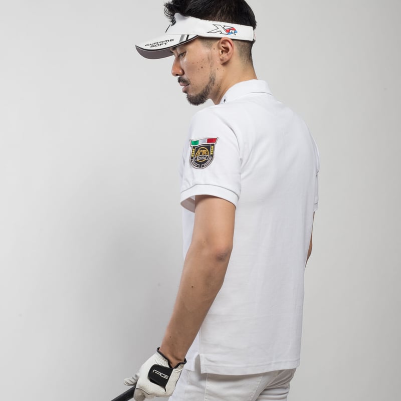 Black & White ゴルフポロシャツ L Black & White ゴルフポロシャツ L Black＆White BLACK&WHITE