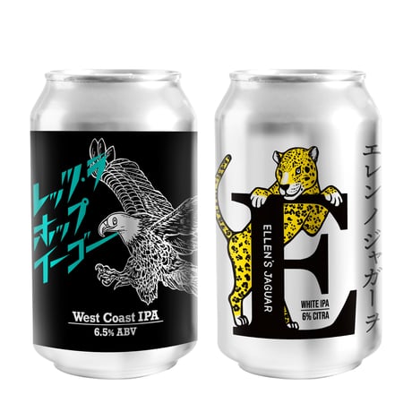 West Coast IPA & White IPA　2種MIXED SET　クラフトビール詰合せ　[350ml缶2種6本]