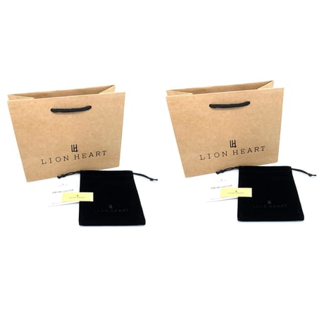 新品 正規品 2本 セット ペア ライオンハート LION HEART ペンダント ネックレス 04N157S 04N157SG ステンレス ペアライン プレート モチーフ シルバー ゴールド
