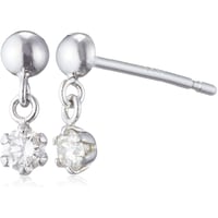 新品 プラチナ PT900 0.1ct 天然 ダイヤモンド スタッド ピアス 2個セット 両耳用 レディース 日本製 DAPE-166PT