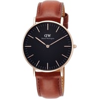 ２年保証 新品 Daniel Wellington ダニエル ウェリントン 腕時計 36mm Classic Black St DW00100136 DW00600136 ステンレス レザー