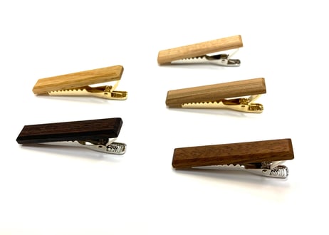端材のネクタイピン(丹野製作所)