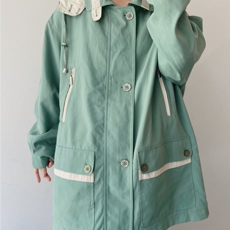 90's mint design middle coat