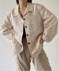 70's made in USA zebra pattern jacket