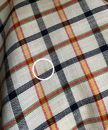 80's check pattern long skirt