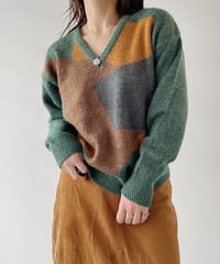 80's made in ITALY good design sweater