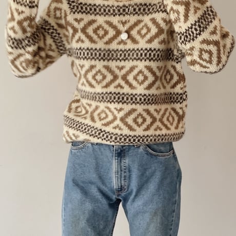 80's nordic sweater