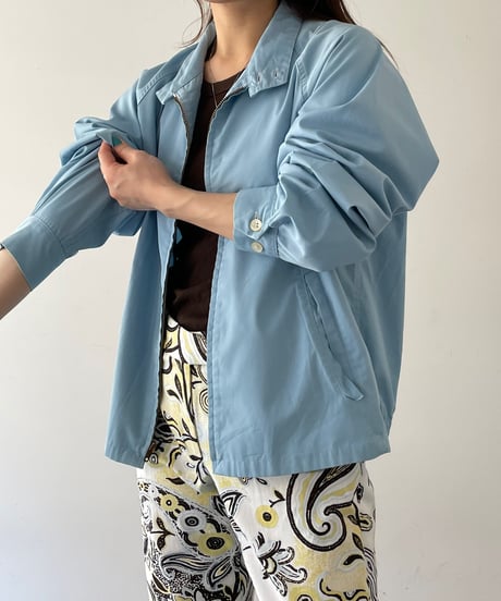 70's pale blue swing top