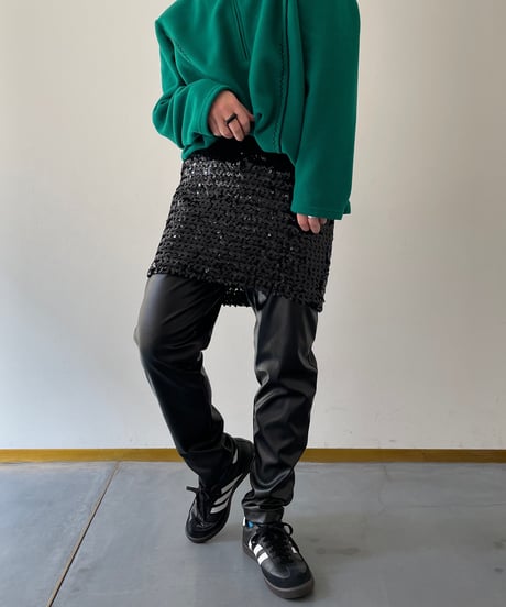 90's fake leather pants