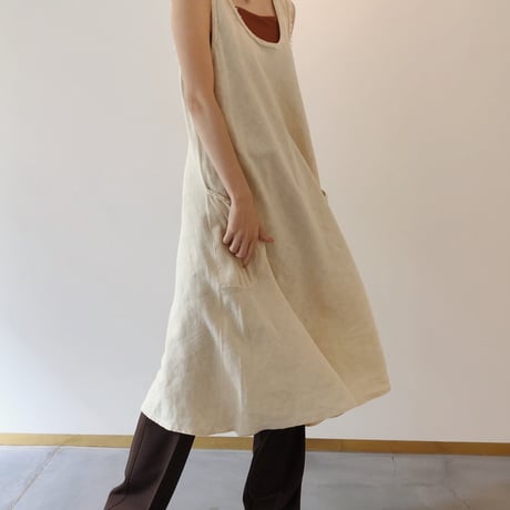 made in ITALY fringe apron dress