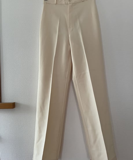 90's offwhite polyester slacks