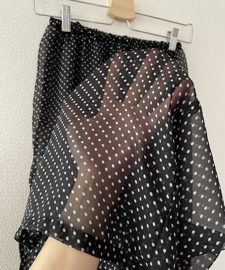 90's dot pattern sheer pants