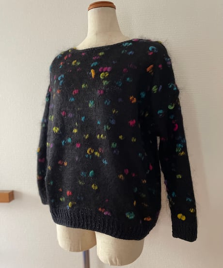 neon color nep sweater