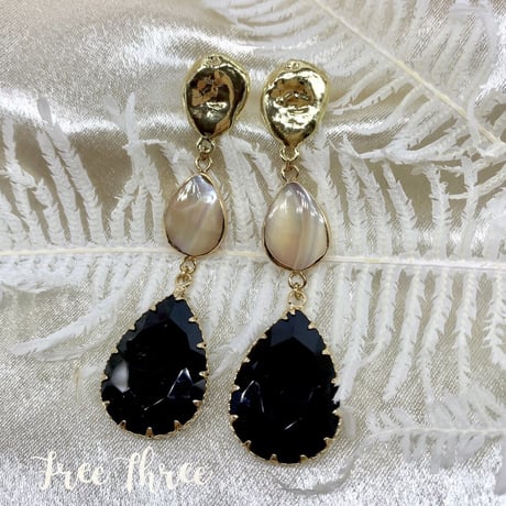 結婚式 スパイスアクセサリー ３連 ゆらゆら ウエディング ブライダル ピアス