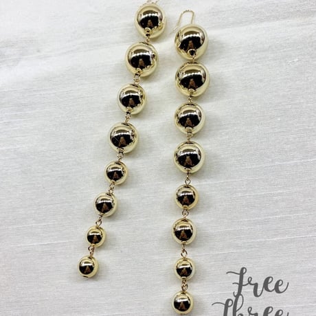 SALE!  結婚式　ロング　ピアス　イヤリング　大ぶり　ブライダルピアス　ゴールド