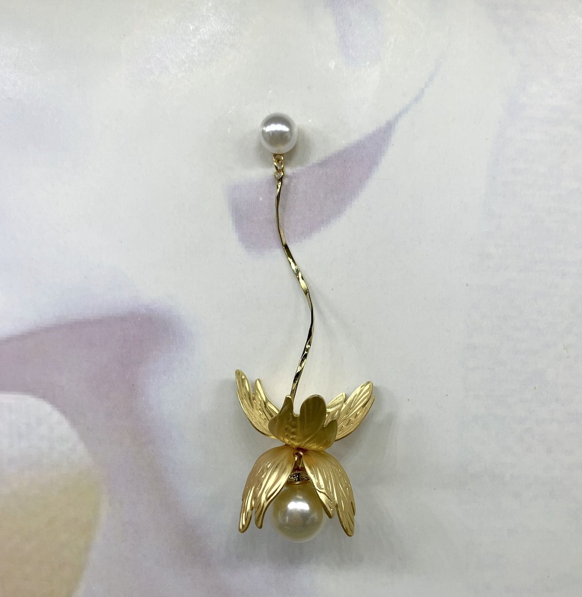 MAM 天然淡水パール ピアス ゴールド ウェディング 結婚式 参列 淡水パールピアス/イヤリング【AE2404-14】 | ブライダルアクセサリー