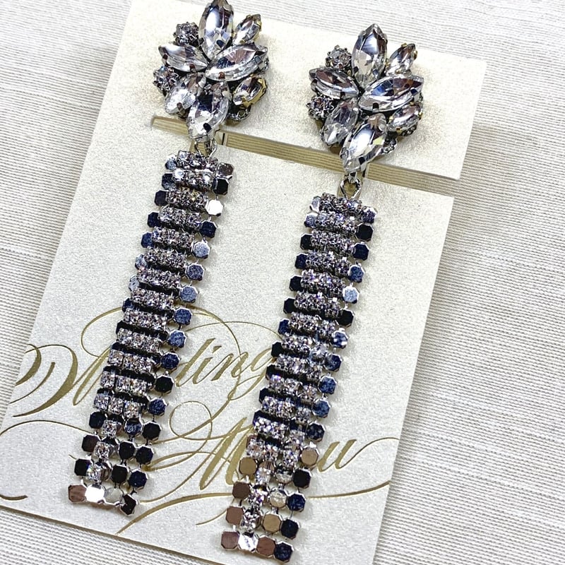 001 ビジュー タッセル ピアス イヤリング ハンドメイド ビジュー タッセル ピアス イヤリング ハンドメイド 結婚式