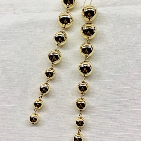 SALE!  結婚式　ロング　ピアス　イヤリング　大ぶり　ブライダルピアス　ゴールド