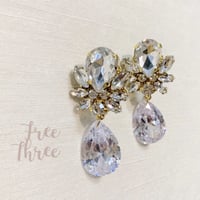 結婚式 キュービックジルコニアのイヤリングorピアス