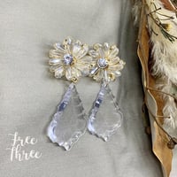 結婚式 マーキスカット シャンデリア 大振りイヤリング orピアス