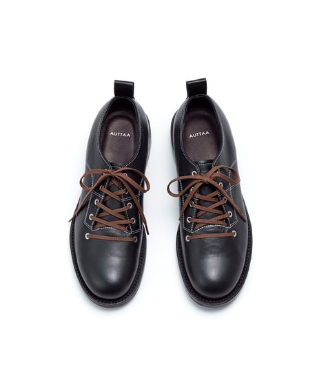 【受注生産】LONG DERBY SHOES. WHITE stitch