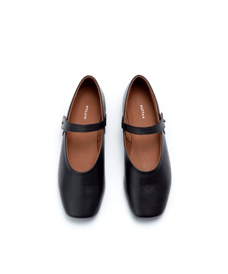 【受注生産】Ankle strap pumps.   BLK