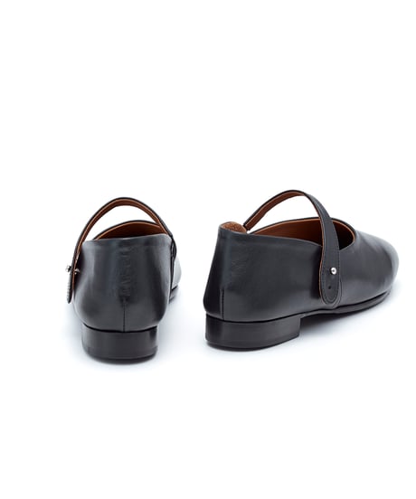 【受注生産】Ankle strap pumps.   BLK
