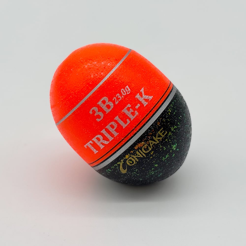 YG302G 鬼掛ふかせウキ 桐材 「国見工房 TRIPLE-K-W」 オレンジ