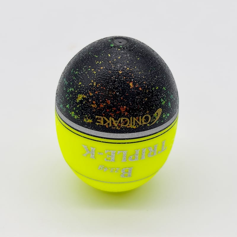 YG302G 鬼掛ふかせウキ 桐材 「国見工房 TRIPLE-K-W」 イエロー
