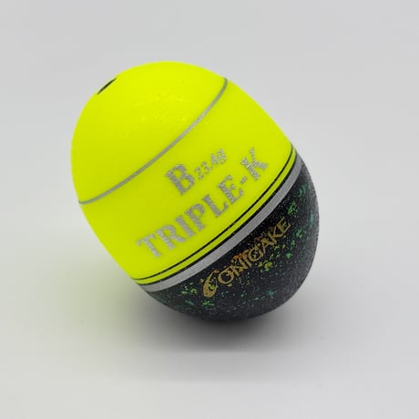 YG302G 鬼掛ふかせウキ 桐材 「国見工房 TRIPLE-K-W」 イエロー