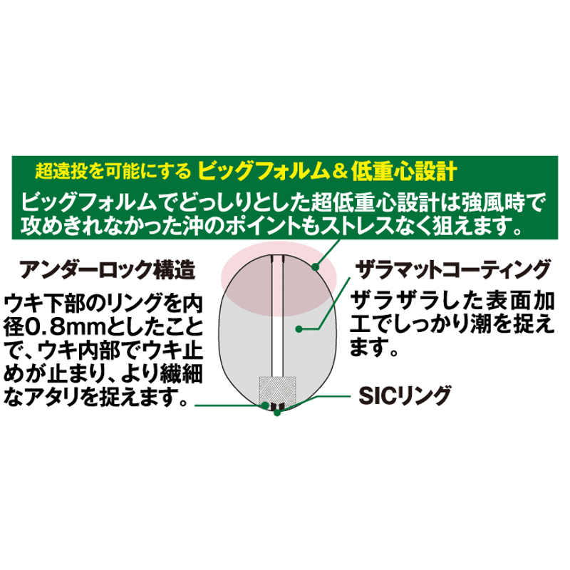 YG302G 鬼掛ふかせウキ 桐材 「国見工房 TRIPLE-K-W」 オレンジ